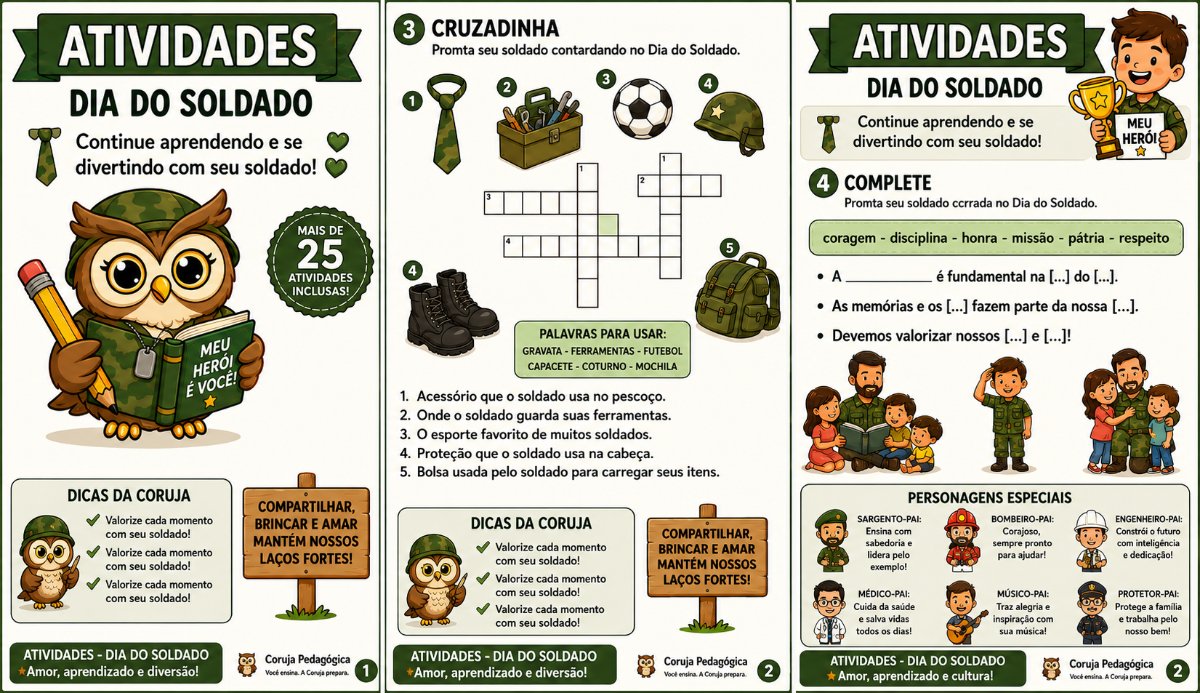 Atividades do Dia do Soldado